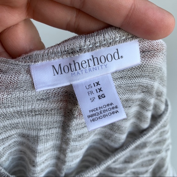 Motherhood Maternity Striped Lightweight Sweater 1 - Picture 5 of 5